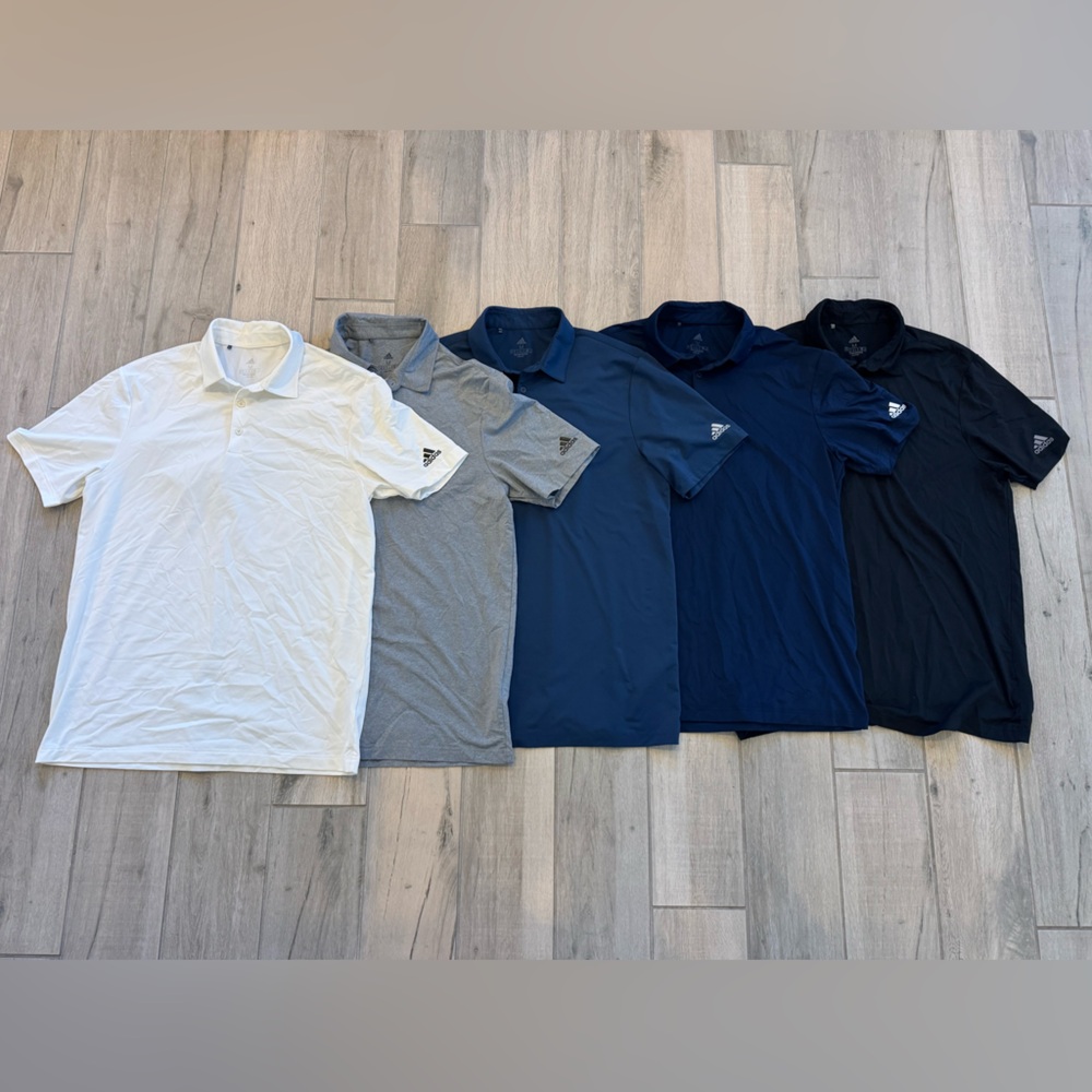 CORE ADIDAS PERFORMANCE
PRIMEGREEN POLO SHIRT BUNDLE